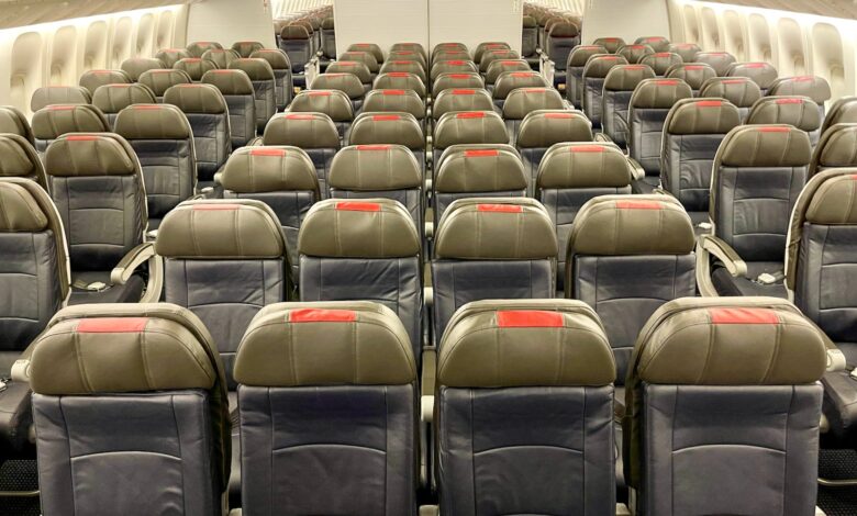 American Airlines Main Cabin Coach Economy Boeing 777-300ER