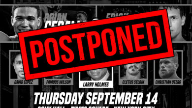 Sept 14 BoxingInsider Card in NYC Postponed till Oct, Numerous Injuries