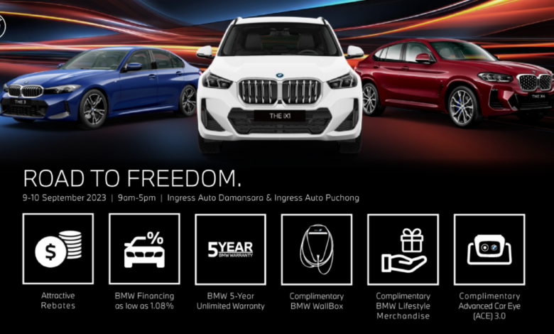 Ingress Auto Mid-Year Special – Sept 9-10, great BMW, MINI deals await you, rebate up to RM35k, free wallbox