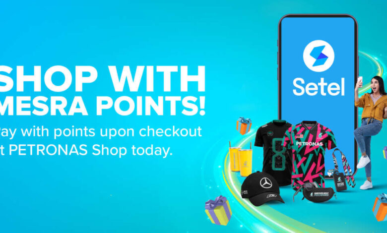 Mesra points can now be used to pay for Petronas merchandise and apparel online via Setel app