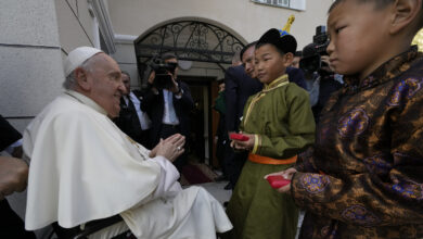 Francis opens a homeless clinic on the 1st papal visit to Mongolia : NPR