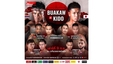 Buakaw Banchamek vs Yasuhiro Kido full fight video RWS Legend of Rajadamnern poster