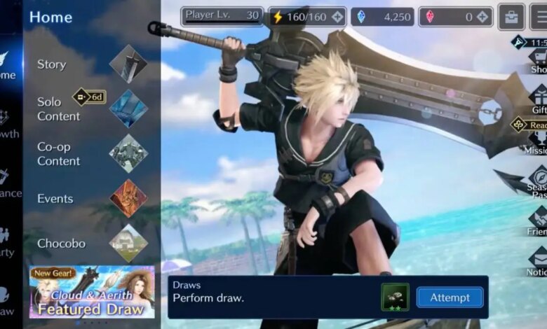 FFVII Ever Crisis Maritime Cloud Wallpaper and Weapon Trailer Appear