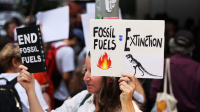 Thousands expected to march in New York to demand that Biden 'end fossil fuels' : NPR