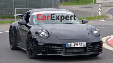 Porsche 911 hybrid prototype spied with Turbo, GT3 elements