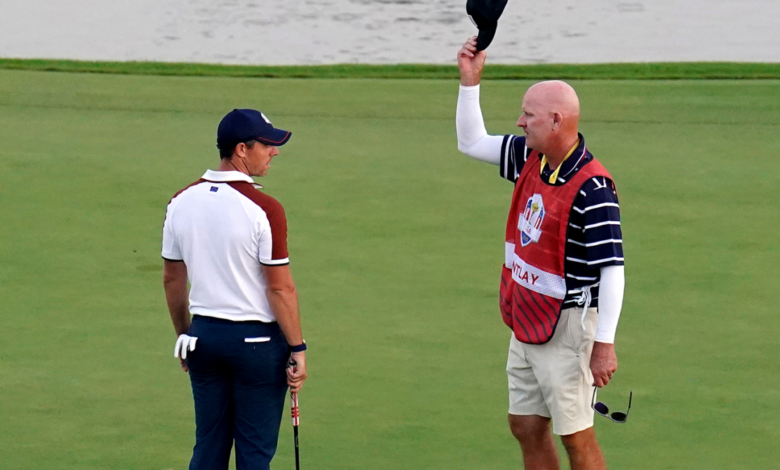 2023 Ryder Cup: Rory McIlroy restrained during heated argument with U.S. caddies amid hat wave drama