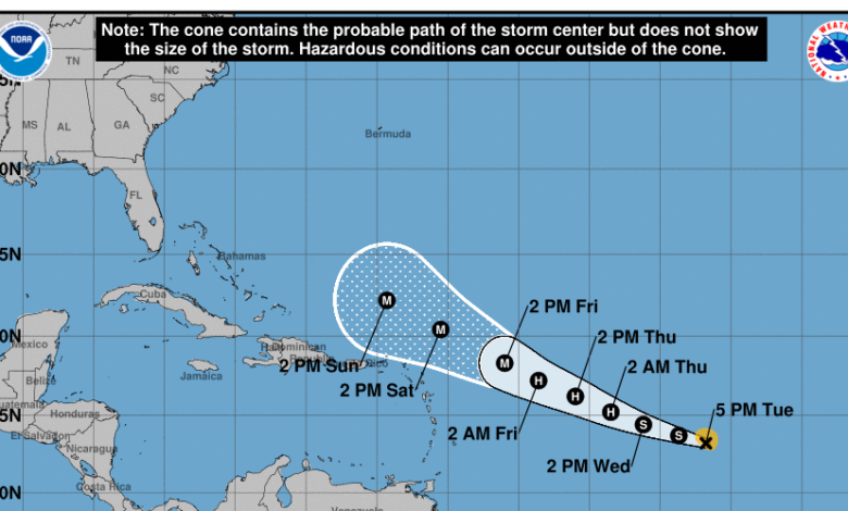 Tropical Storm Lee expected to become an "extremely dangerous" hurricane soon : NPR
