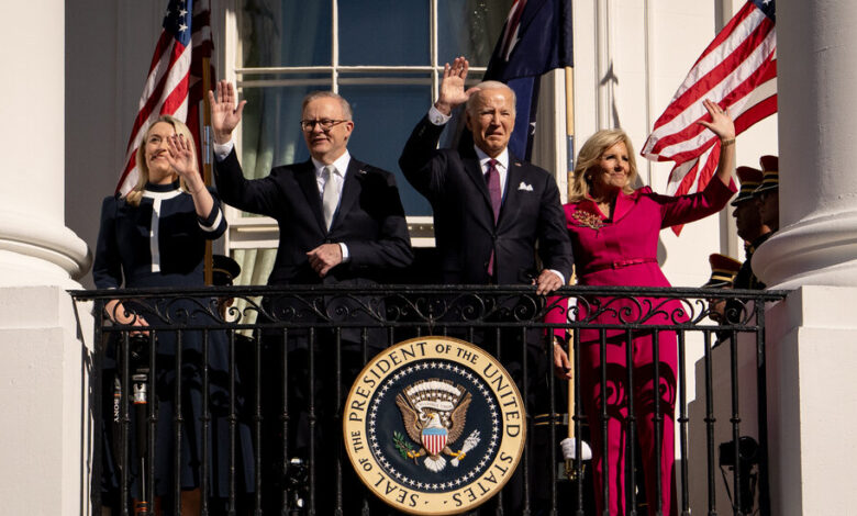Biden and Albanese Say the U.S. and Australia Stand Together With Israel