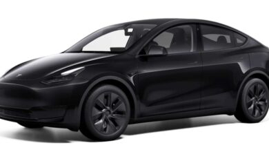 Tesla Model Y gets minor updates in China – interior ambient lighting, 5.9s 0-100 and black wheels for RWD