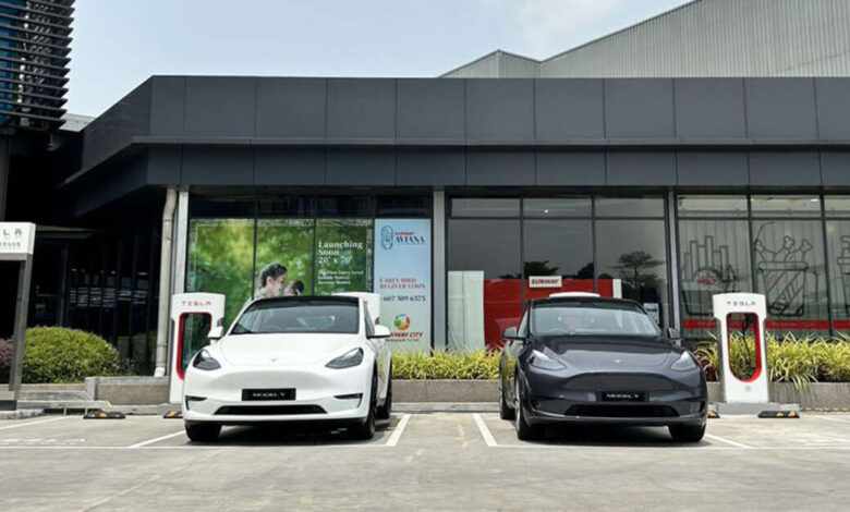 Tesla Supercharger now in Iskandar Puteri, Johor – four units, up to 250 kW; RM0.63 per kWh until Oct 8
