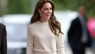 Kate Middleton Just Wore a Knitted Skirt Set From Sézane