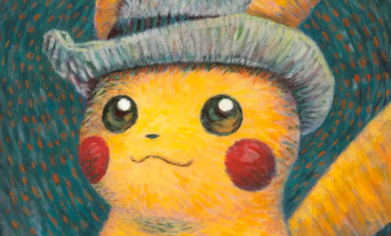 pikachu van gogh pokemon card