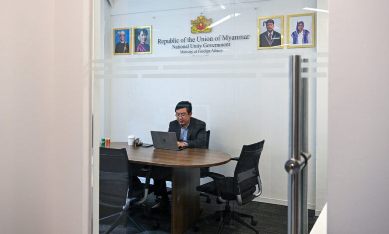 Fighting to Govern Myanmar, From a Teeny Office in Washington