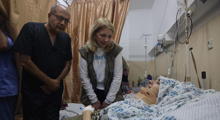 Gaza: ‘Hospitals are not battlegrounds’, children’s suffering must stop, UN humanitarians say