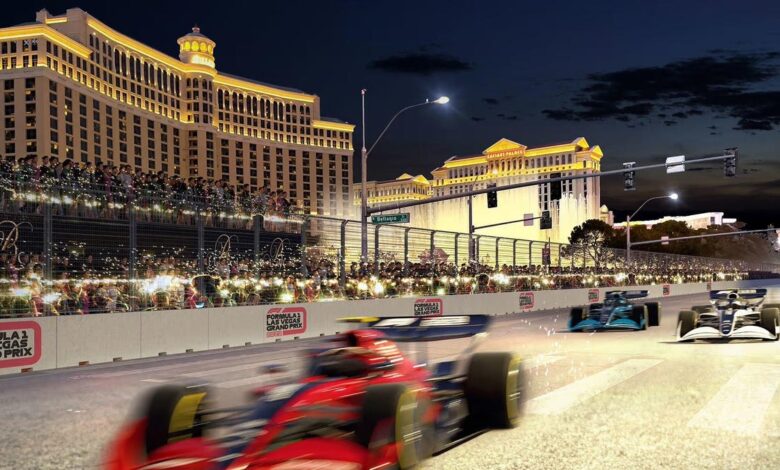 Vegas Residents Tear Down Film That Blocks View Of F1 Race