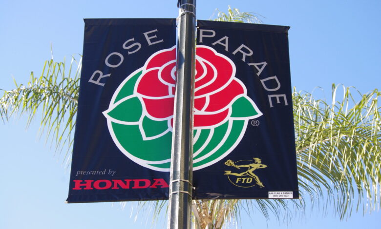 Rose Parade sign