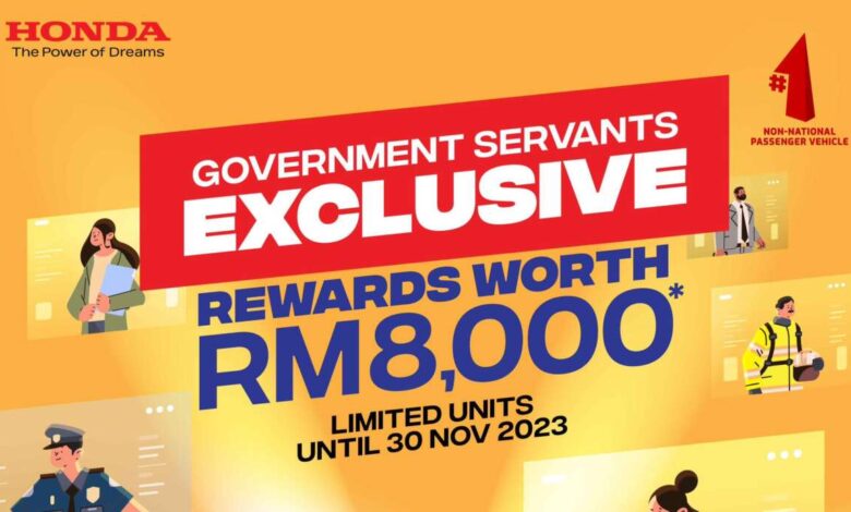 Honda City 'government servants exclusive' promo - RM8k worth of discounts, freebies; now till Nov 30