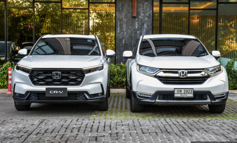Honda CR-V 2024 vs 2020 – new sixth-gen is larger, sharper looking and more premium than old fifth-gen