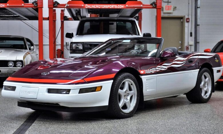 Bask In The Glory Of This Incredible 1995 Chevrolet Corvette Convertible Indy 500 Pace Car Edition