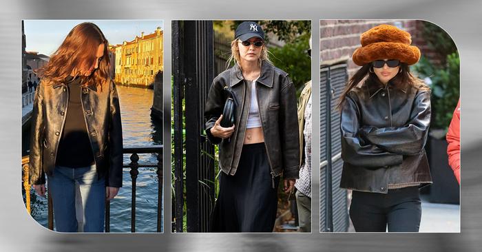 Alexa, EmRata and Gigi Own Mango Leather Jackets
