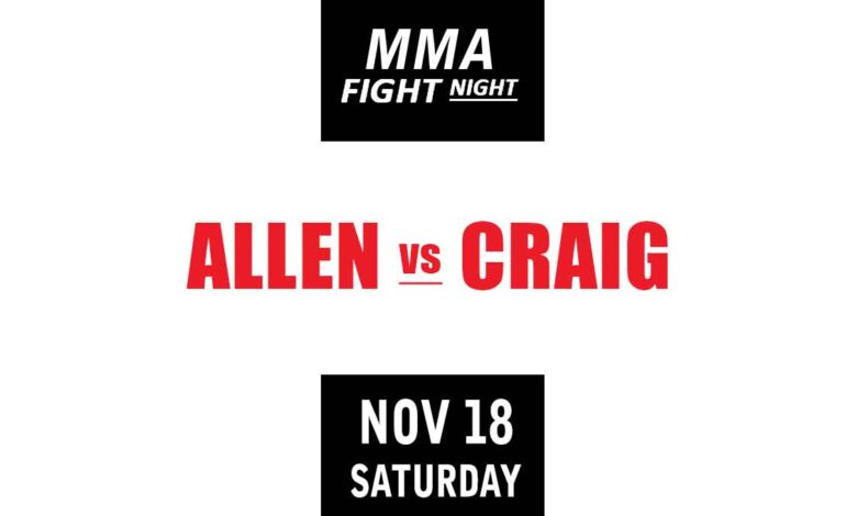 Brendan Allen vs Paul Craig full fight video UFC Vegas 82 poster by ATBF
