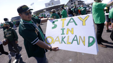 MLB has unanimously voted to move the Oakland Athletics to Las Vegas : NPR