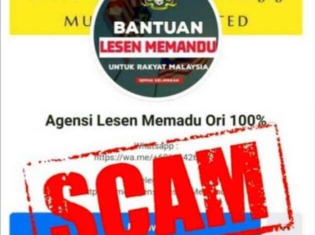 JPJ says it has again detected more driver’s licence scams, advises public to not fall for such “offers”