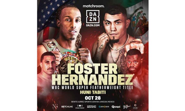 O'Shaquie Foster vs Eduardo Hernandez full fight video poster 2023-10-28