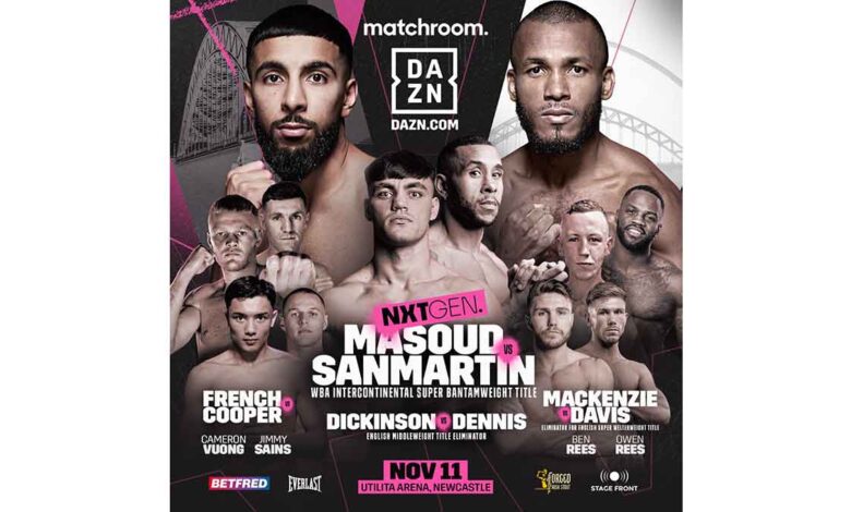 Shabaz Masoud vs Jose Sanmartin full fight video poster 2023-11-11