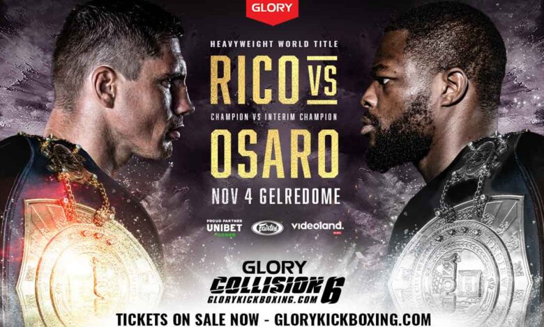 Rico Verhoeven vs Tariq Osaro full fight video Glory Collision 6 poster