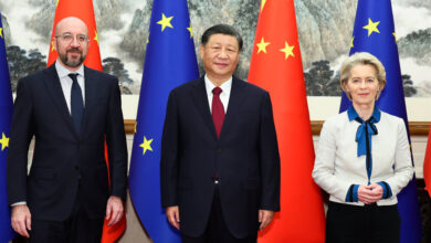 China and E.U. Leaders Meet as Tensions Rise over Russia