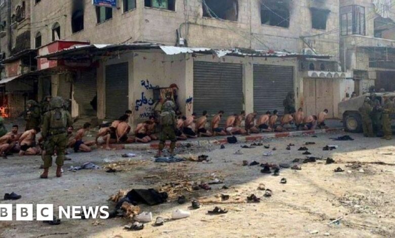Video shows stripped Palestinian men detained in Gaza