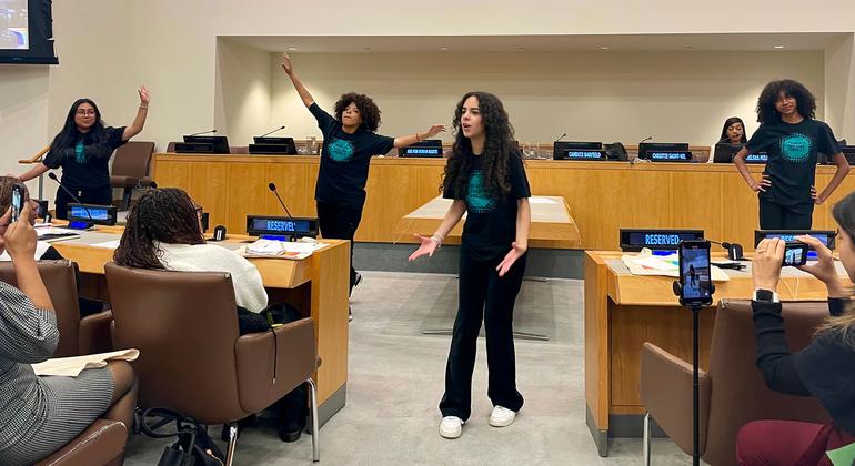 New York City youth give a shout out to human rights worldwide