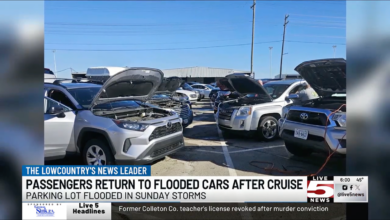 Carnival Cruise Passengers Return To Cars Destroyed By Storm
