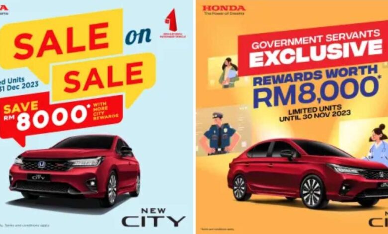Honda City now with RM8,000 worth of discounts, freebies 'for everyone' - E and V specs, offer till Dec 31