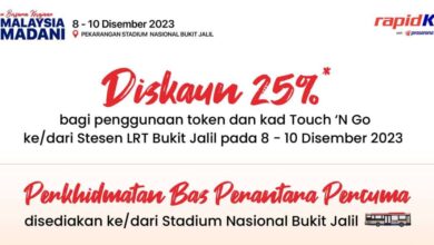 LRT Bukit Jalil 25% discount and free shuttle bus for ‘Setahun Bersama Kerajaan Madani’ event, Dec 8-10