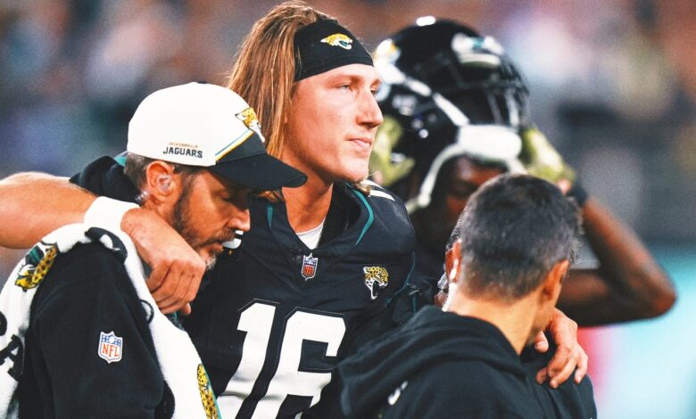 Trevor Lawrence shoots down Jaguars’ ‘CartGate,’ is ‘thankful’ ankle injury isn’t worse