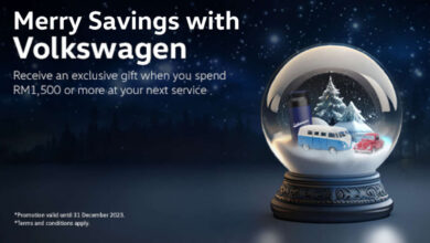 Merry Savings with Volkswagen – free merchandise with RM1,500 spend, only available on VW Cares app
