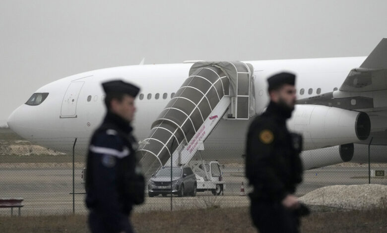 A plane stuck for days in France for a human trafficking investigation : NPR