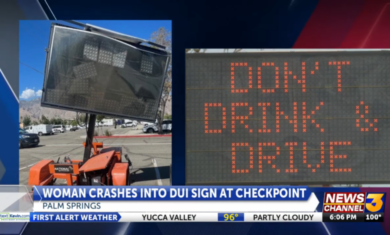 Drunk Driver Pleads Guilty To Hitting Drunk Driving Sign