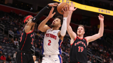 Detroit Pistons end losing streak after win against Toronto Raptors : NPR