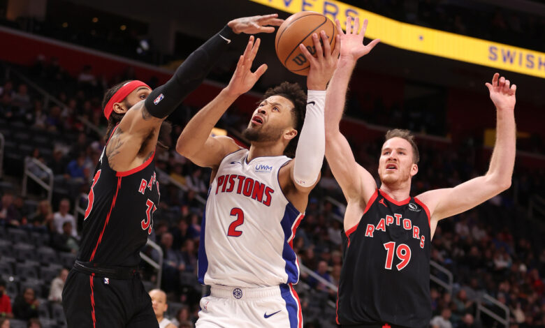 Detroit Pistons end losing streak after win against Toronto Raptors : NPR