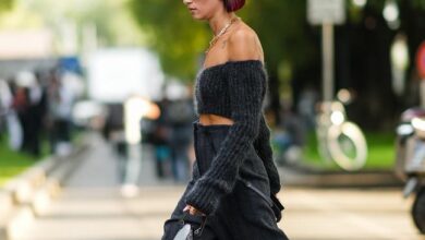 The Off-the-Shoulder Knit Sweater Trend Is Making a Comeback