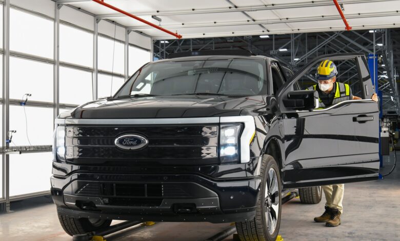 Ford opts to slow F-150 Lightning EV production, not lower price