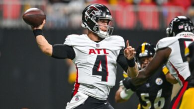 Falcons turning to QB Taylor Heinicke after loss to Panthers