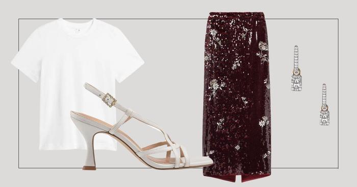 6 Sequin-Skirt Outfits Perfect for Party Season