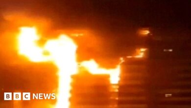 Huge fire at Gandhi hospital in Iran capital Tehran