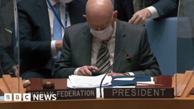 Watch: Moment vibrating phones alerted UN to Russia’s invasion of Ukraine