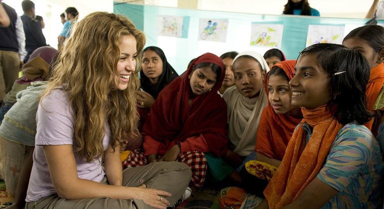 Stories from the UN Archive: Shakira speaks up for children