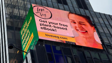 Love Veg celebrates fresh beginnings with Times Square billboard